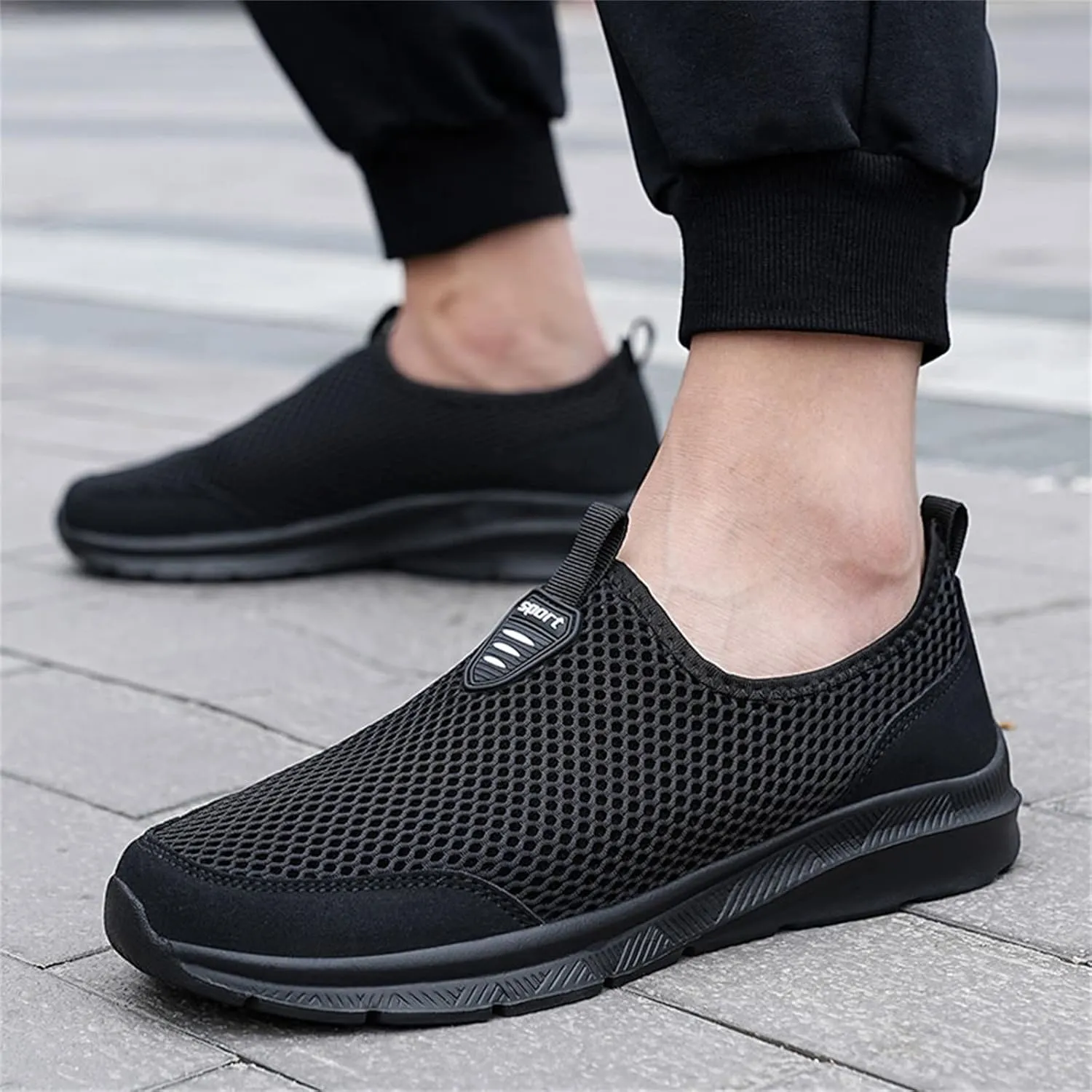 Womens Slip On Walking Shoes Lightweight Breathable Non Slip Womens Running Shoes Wide Women's Casual Shoes Slip On Sneakers Tennis Shoe White Loafers
