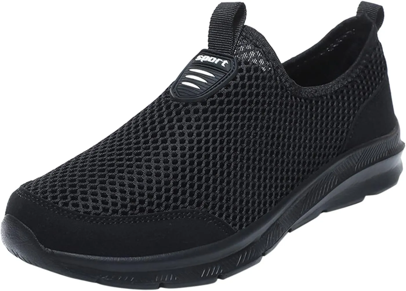 Womens Slip On Walking Shoes Lightweight Breathable Non Slip Womens Running Shoes Wide Women's Casual Shoes Slip On Sneakers Tennis Shoe White Loafers