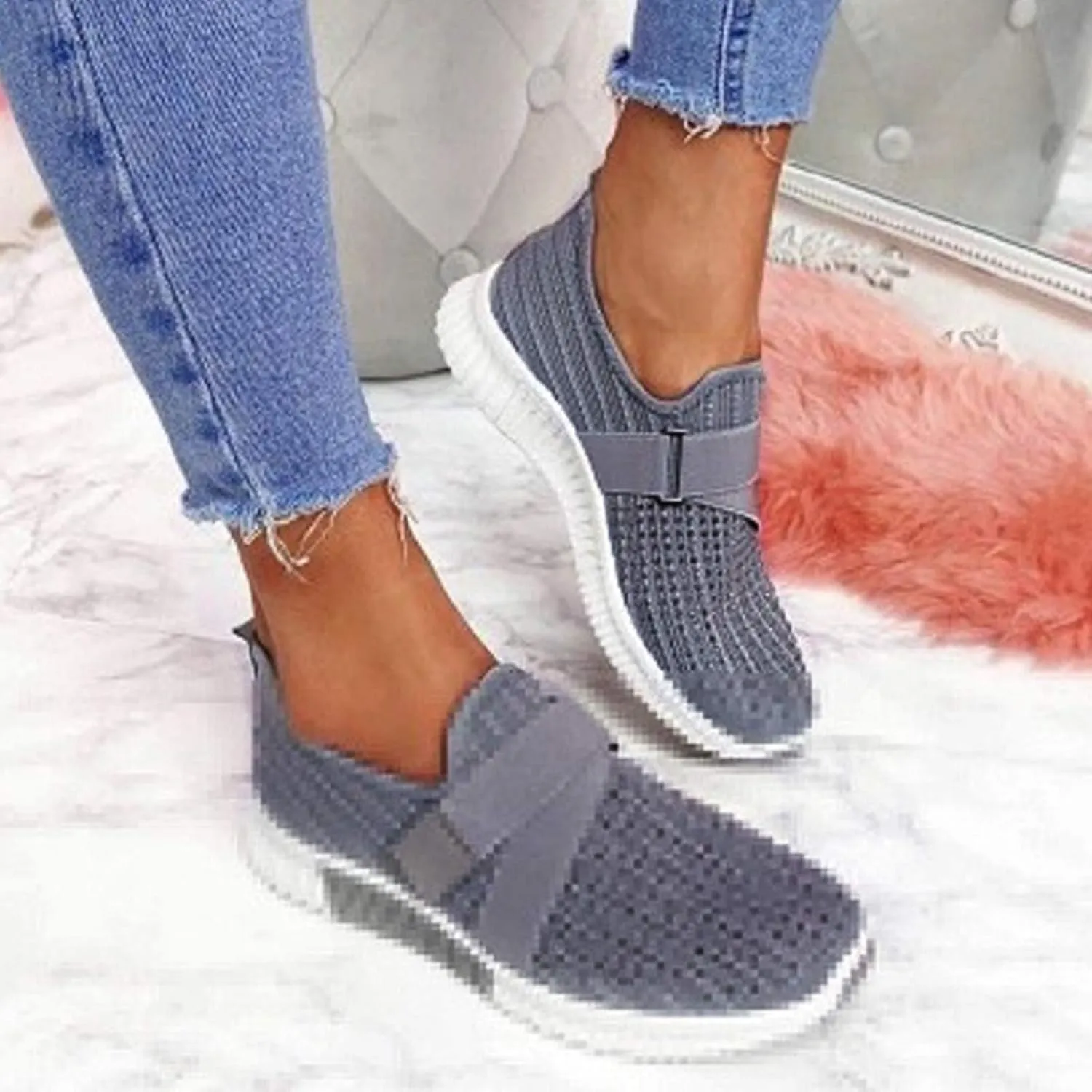 Women's Slip On Walking Shoes Running Comfortable Womens Running Shoes Wide Feet Men Casual Shoes Women Shoes Sneakers White Tennis Shoe Loafers Shoe