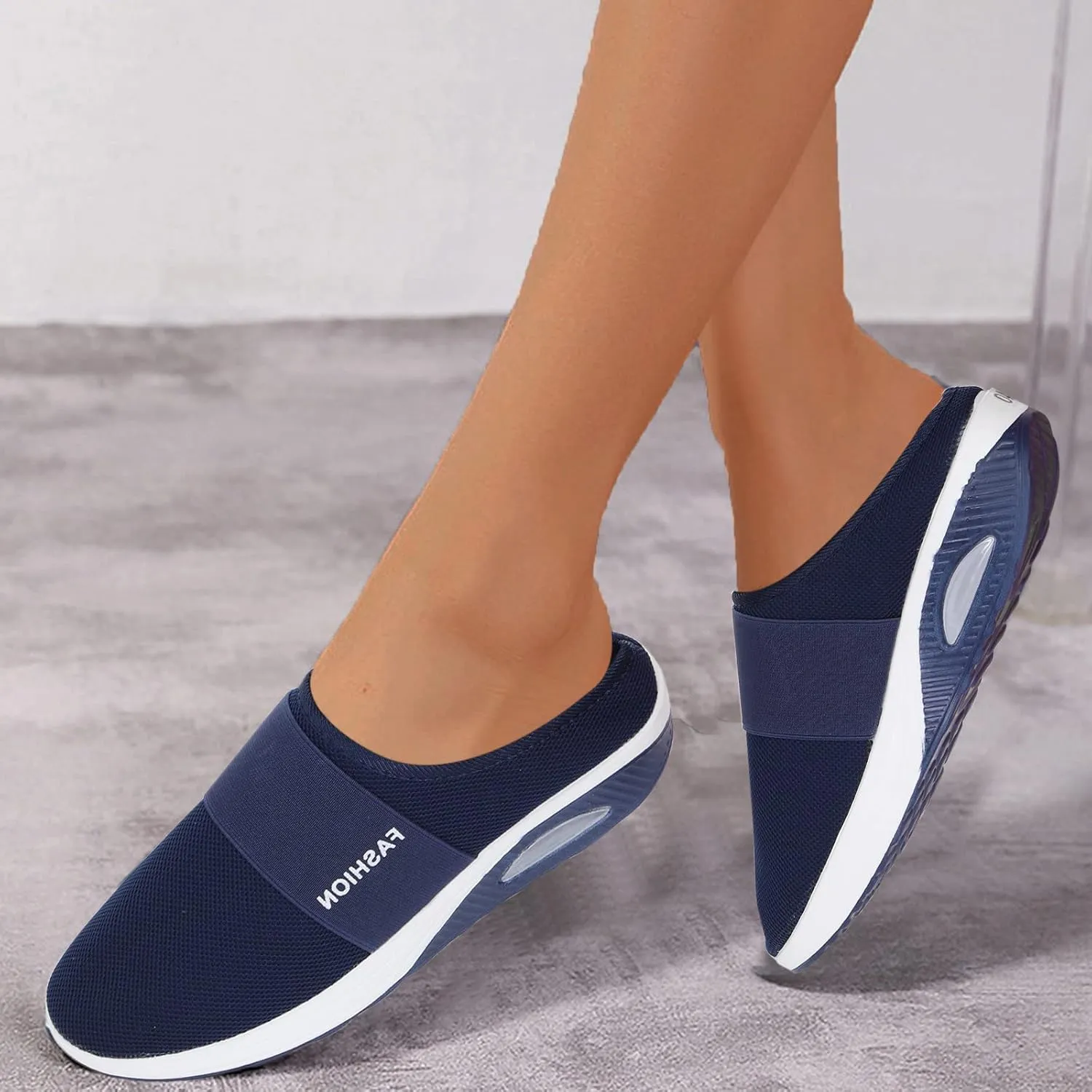 Women's Sneakers with Arch Support Slip On Wide Width Ortho Arch Support Sneakers for Women Walking Shoes Womens Wide Shoes Dressy Casual Womens Black Sneakers Cute Comfy Work Shoes for Women