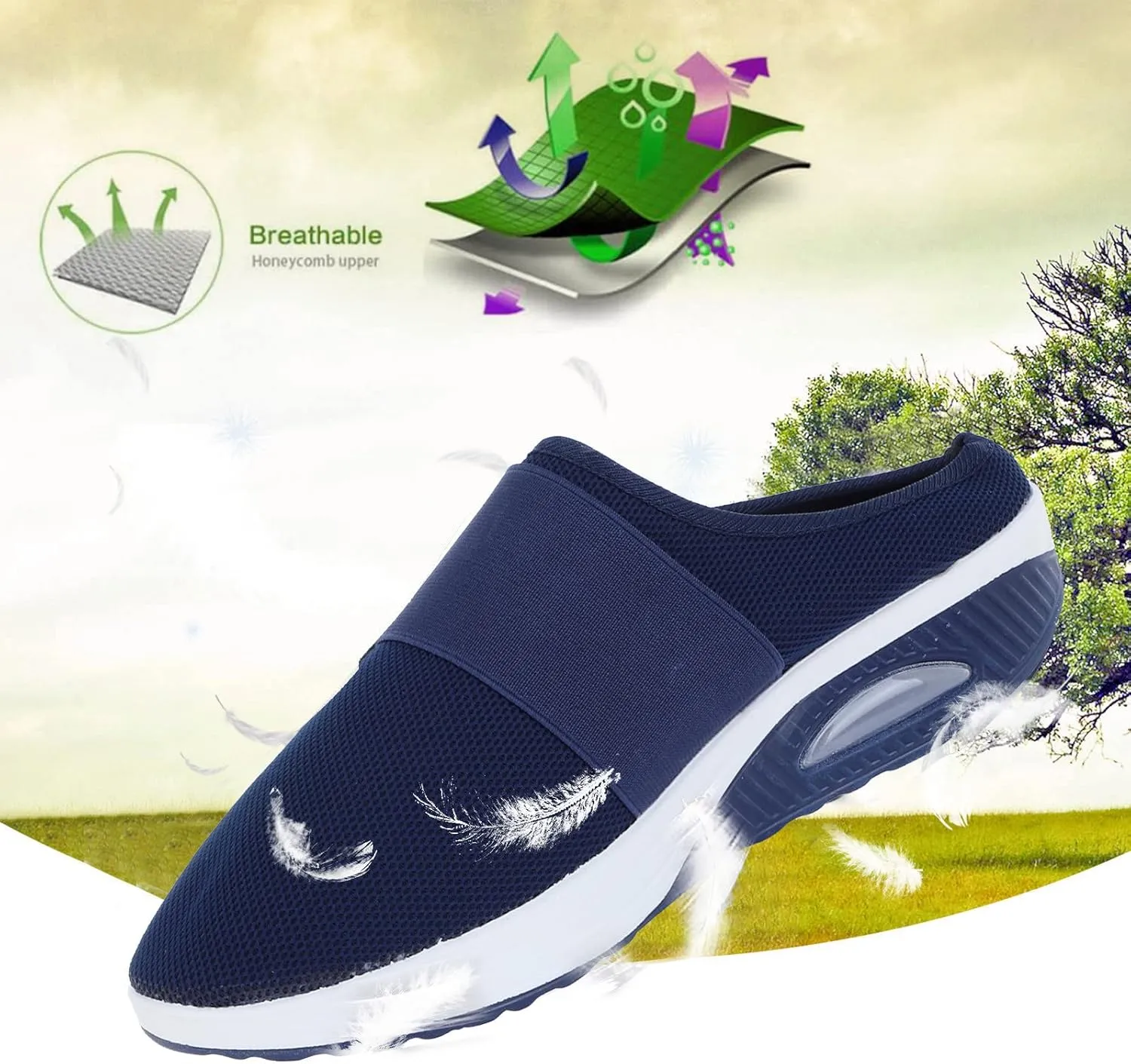 Women's Sneakers with Arch Support Slip On Wide Width Ortho Arch Support Sneakers for Women Walking Shoes Womens Wide Shoes Dressy Casual Womens Black Sneakers Cute Comfy Work Shoes for Women