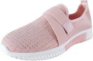 Women's Sneakers with Arch Support Slip On Wide Width Ortho Arch Support Sneakers for Women Walking Shoes Womens Wide Shoes Dressy Casual Womens Black Sneakers Cute Comfy Work Shoes for Women