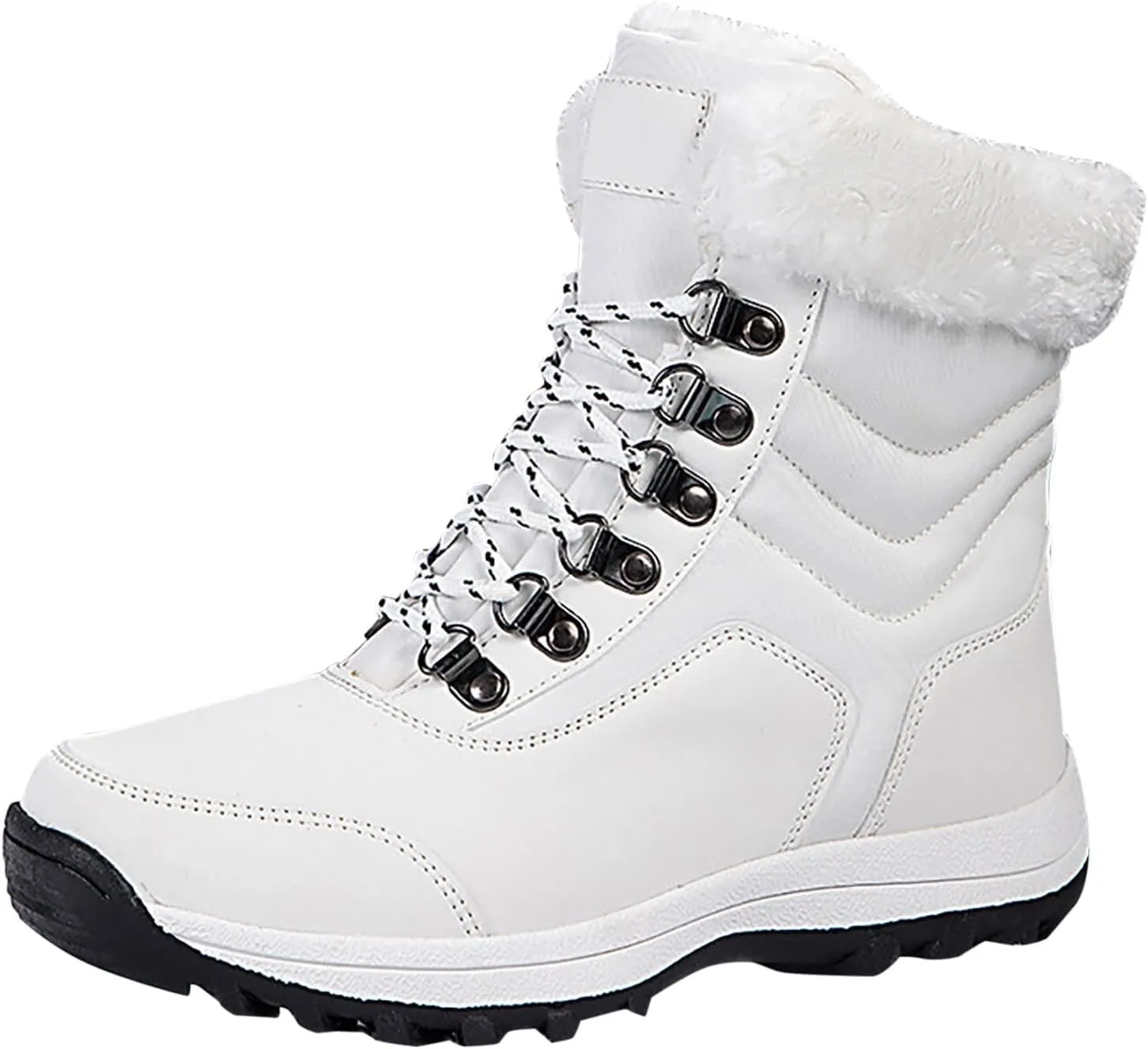 Women's Snow Boots Fleece Lined Cold Proof Boots Insulated Winter Boots Comfort Hiking Boots Outdoor Snow Boots