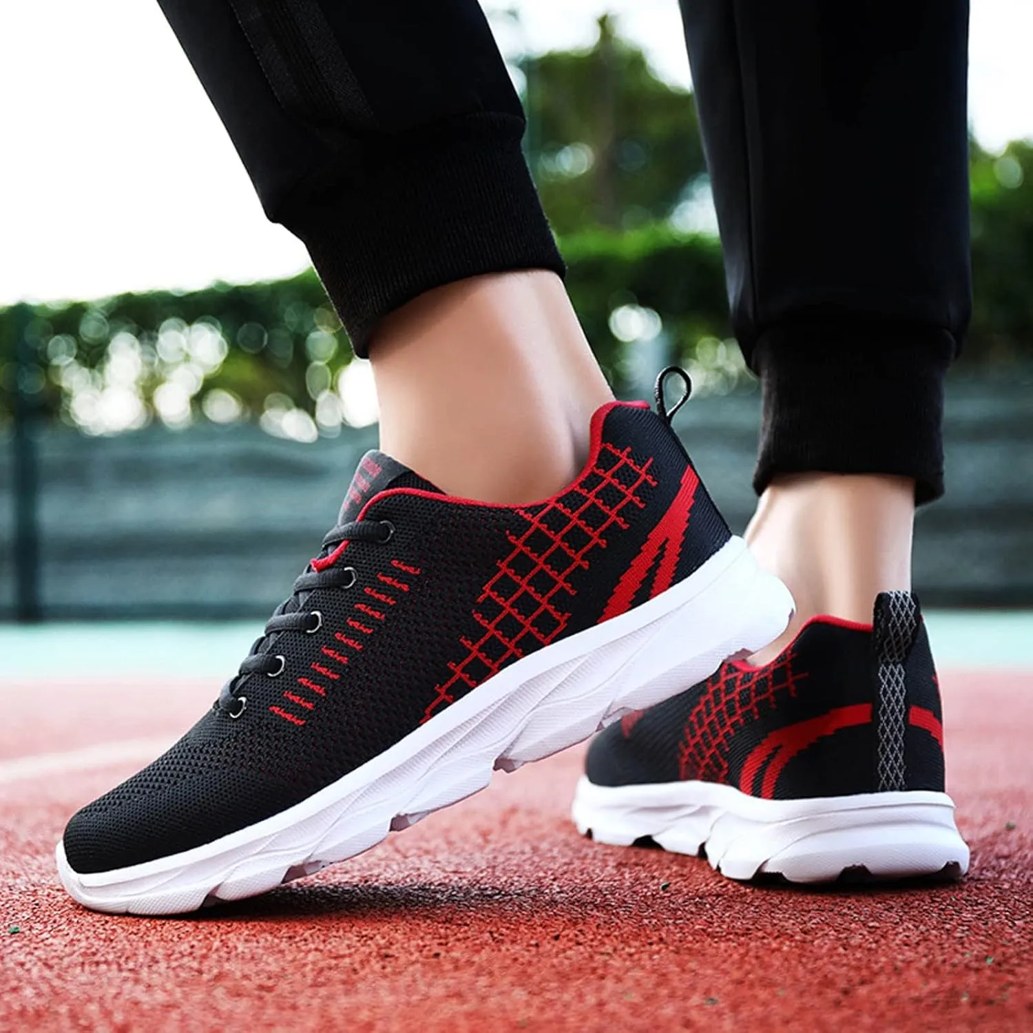 Women's Walking Shoes Lightweight Breathable Running Shoes Walking Shoes Women Wide Casual Shoes for Fall Women Shoes Sneakers Red Tennis Shoe Trainers Shoe