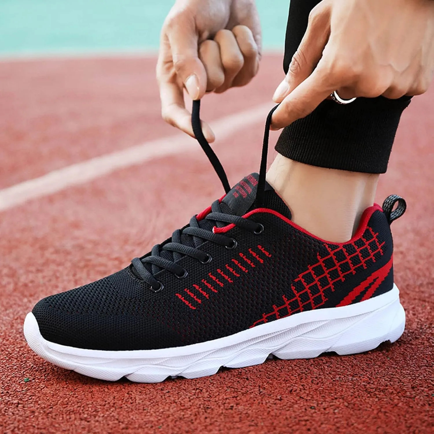 Women's Walking Shoes Lightweight Breathable Running Shoes Walking Shoes Women Wide Casual Shoes for Fall Women Shoes Sneakers Red Tennis Shoe Trainers Shoe