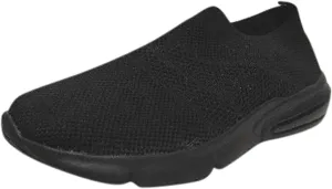 Womens Walking Shoes with Support Black On Black Walking Shoes Women Wide Feet Black Shoes Women Casual High Tops Wedge Sneakers for Women Dressy Size 10 Women Walking Shoes Slip On