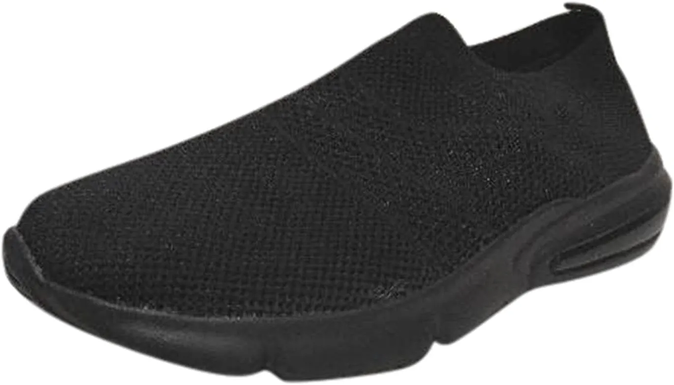 Womens Walking Shoes with Support Black On Black Walking Shoes Women Wide Feet Black Shoes Women Casual High Tops Wedge Sneakers for Women Dressy Size 10 Women Walking Shoes Slip On