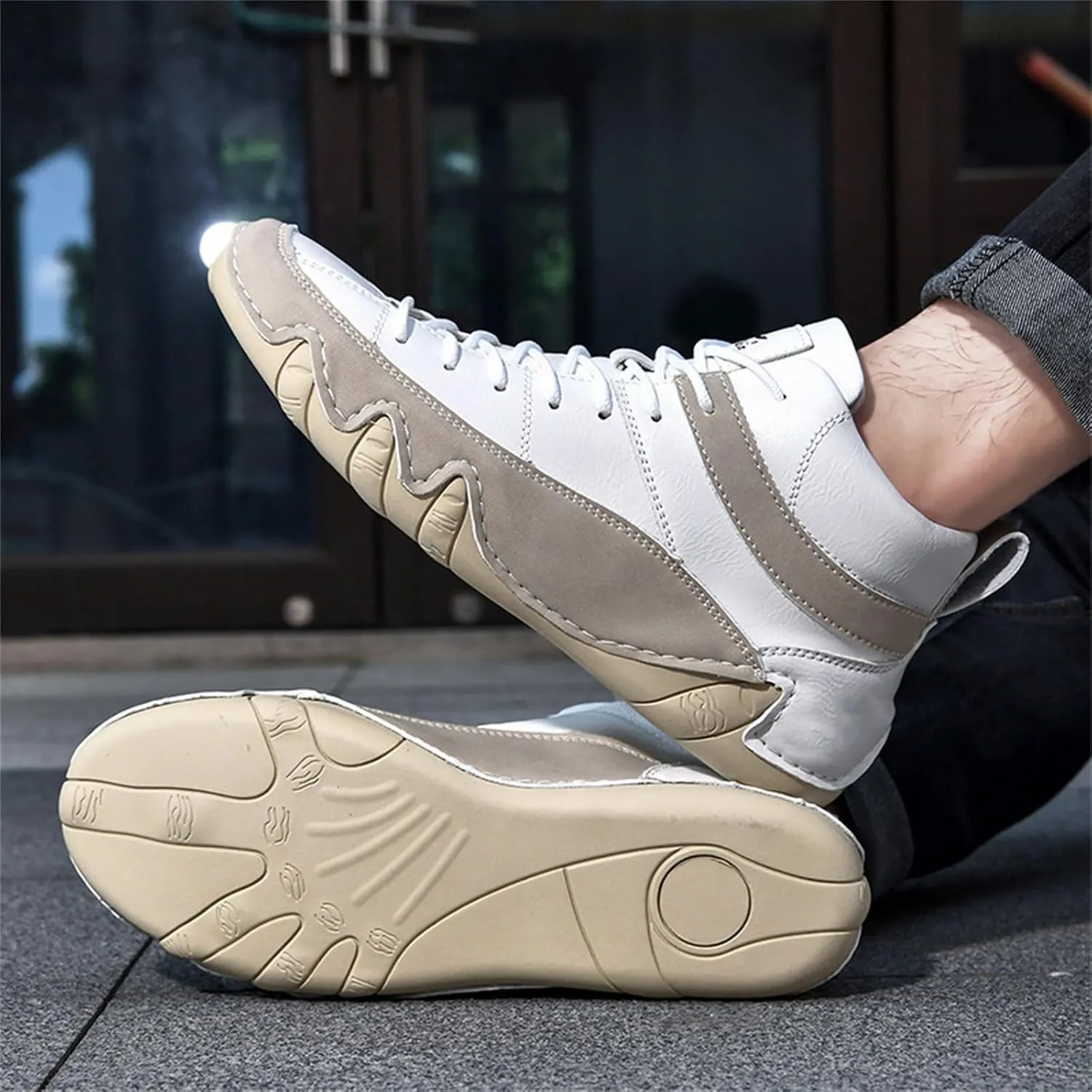 Womens White Sneakers with Arch Support Dress Shoes for Women Men's Casual Dress Sneakers Wide Toe Box Trendy Casual Womens Loafers Walking Sneakers for Women