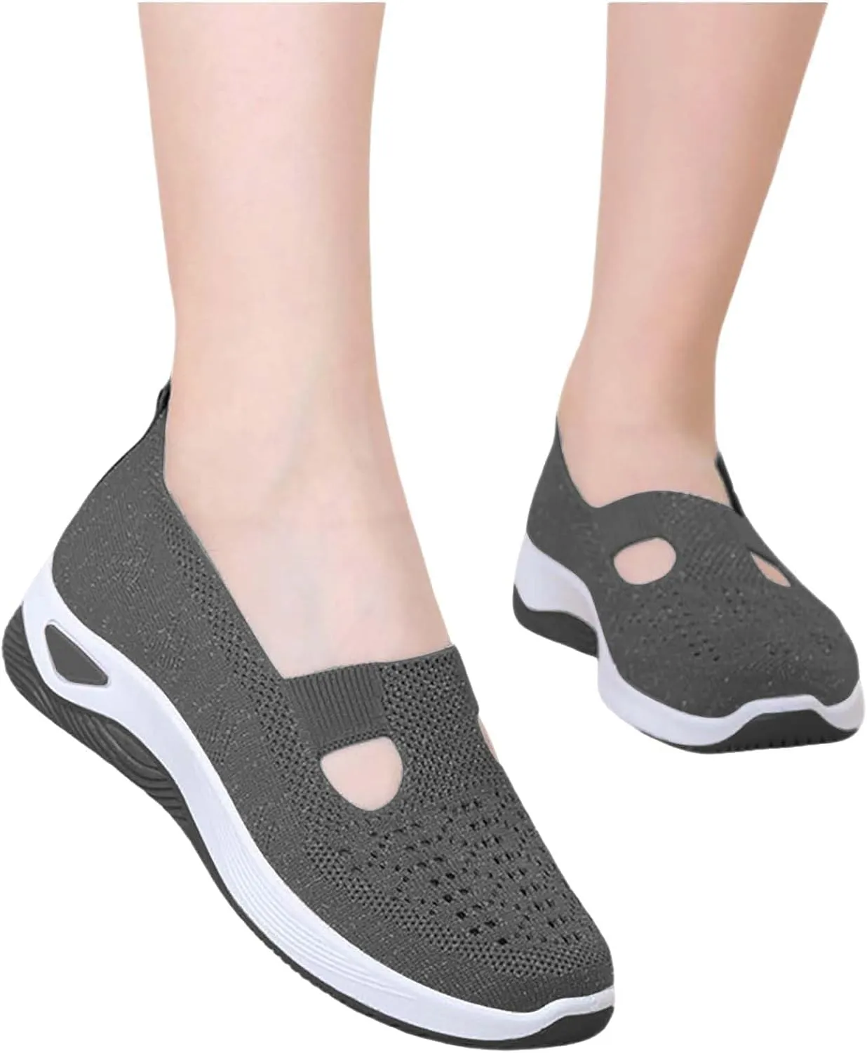Women's Woven Orthopedic Breathable Soft Shoes Womens Tennis Shoes Casual Women Shoes Casual White Platform Sneakers White Tennis Shoe Cross Trainer Shoe