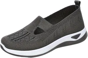 Women's Woven Orthopedic Breathable Soft Shoes Womens Tennis Shoes Casual Women Shoes Casual White Platform Sneakers White Tennis Shoe Cross Trainer Shoe