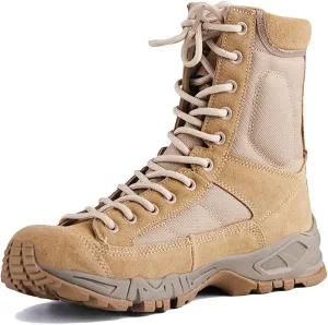 Wygwlg Men Summer Military Boots Army Combat Jungle All Terrain Boots Breathable Police Force Work Shoes Mountain Boots