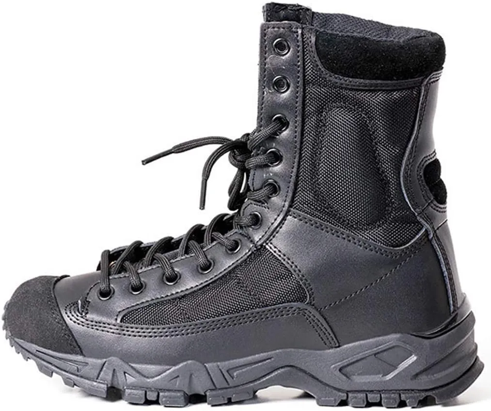 Wygwlg Men Summer Military Boots Army Combat Jungle All Terrain Boots Breathable Police Force Work Shoes Mountain Boots